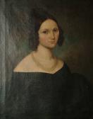 VON PLUSCHOW WILHEM 1852-1930,Portrait half length of a young lady, wearing a gr,Bonhams 2005-06-07