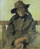 VON PREEN Hugo 1854-1941,Portrait einer alten Dame mit Hut,Palais Dorotheum AT 2012-05-31