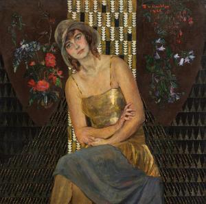 von RADLER Friedrich Edler,Mädchenbildnis ("Schöne Wienerin"),1928,im Kinsky Auktionshaus 2023-06-22