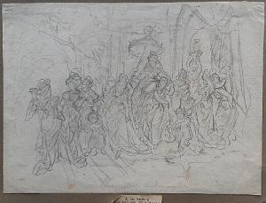 von RAMBERG Arthur Georg 1819-1875,Parade with women,Bruun Rasmussen DK 2019-01-05