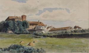 von RAVENSTEIN Paul 1854-1938,Kloster Santa Maria di Grottaferrata,1878,Dobritz DE 2023-06-17