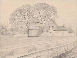 von RAYSKI Ferdinand Ludwig,Im Grund von Schloss Milkel bei Bautzen,1852,Galerie Bassenge 2023-06-09