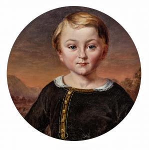 von RAYSKI Ferdinand Ludwig,Portrait of a Boy in Front of a Landscape Backgrou,Van Ham 2023-11-17