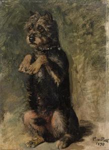 von RETH Caspar 1858-1913,Ein Hund macht Männchen,1890,im Kinsky Auktionshaus AT 2020-12-15