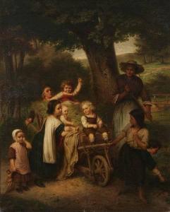 von ROUVROY Marie 1826-1893,THE CHILDREN'S HAYWAGON,Sloans & Kenyon US 2007-04-22