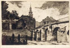 VON RUDEN Heinz 1893-1946,Alte Brücke,DAWO Auktionen DE 2012-02-14