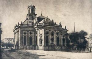 VON RUDEN Heinz 1893-1946,Ludwigskirche Saarbrücken,DAWO Auktionen DE 2009-07-22