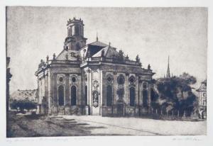 VON RUDEN Heinz 1893-1946,Ludwigskirche Saarbrücken,DAWO Auktionen DE 2009-06-16