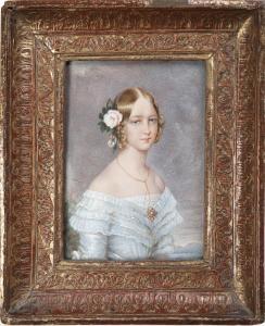 von SAAR Karl 1797-1853,portrait of a young lady,Bruun Rasmussen DK 2023-08-21