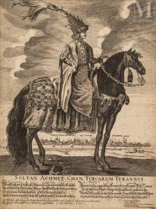von SANDRART Jakob 1630-1708,Sultan Achmet Chan Turcarum Tyrannus,1664,Millon & Associés 2022-06-15