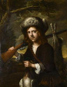 von SANDRART Joachim I 1606-1688,Porträt eines jungen Jägers,Wendl DE 2023-10-25