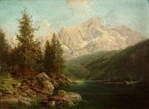 von SCHÖNBERGER Alfred Karl 1845-1907,Tiroler Gebirgslandschaft mit See,Eva Aldag DE 2005-03-05