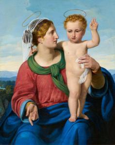 von SCHADOW Wilhelm Friedrich 1788-1862,Mary with the Blessing Christ Child,Van Ham DE 2022-05-19