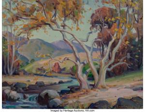 von SCHNEIDAU Christian 1893-1976,California Sycamore Trees,Heritage US 2018-06-09