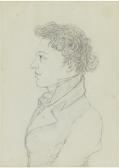 VON SCHOBER FRANZ 1796-1882,FRANZ SCHUBERT (1797 - 1828) À L'aGE DE 17 ANS,1828,Sotheby's 2012-10-16