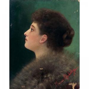 von SCHULENBURG Melanie 1800-1900,PORTRAIT OF AN ELEGANT YOUNG LADY,1900,Sotheby's GB 2005-10-31