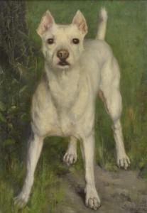 von SCHULZENHEIM Ida Eleonora 1859-1940,Hundporträtt,Crafoord SE 2014-12-06
