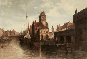 VON SIEGEN August 1820-1883,Der Hafen von Memel (heute Klaipeda, Litauen),Lempertz DE 2023-11-18