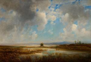 von STADLER Toni, Anton 1850-1917,Reed Harvesting in the Dachauer Moos,Van Ham DE 2024-01-30
