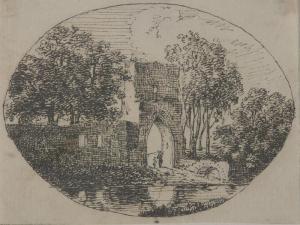 von STENGEL Stephan 1750-1822,Gotisches Tor zwischen Bäumen,Karl & Faber DE 2007-05-24