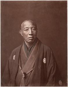VON STILLFRIED Raimund, Baron 1839-1911,Portrait of a high-ranking Japanese o,1870,Galerie Bassenge 2023-06-14