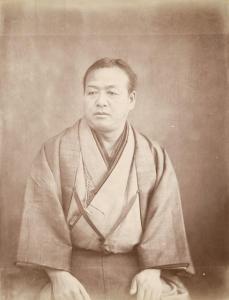 VON STILLFRIED Raimund, Baron 1839-1911,Portrait of a Japanese man in traditi,1870,Galerie Bassenge 2023-12-06