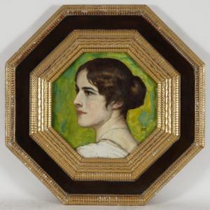 von STUCK Franz 1863-1928,Portrait de Mary,1913,Piguet CH 2013-04-27