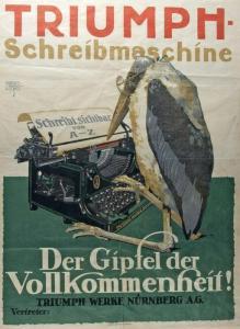 VON SUCHODOLSKI Siegmund 1875-1935,Triumph Schreibmaschine,Peter Karbstein DE 2020-07-11