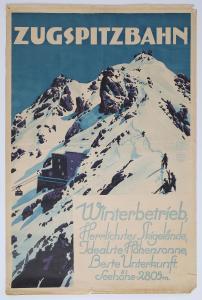 VON SUCHODOLSKI Siegmund 1875-1935,ZUGSPITZBAHN,1930,Palais Dorotheum AT 2021-11-12