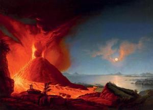von SZINYEI MERSE Paul 1845-1920,Eruption of Vesuvius,1863,Kieselbach HU 2017-05-26