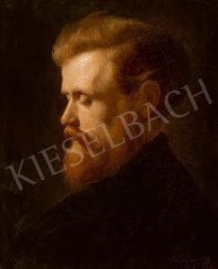 von SZINYEI MERSE Paul 1845-1920,Man with Red Hair Reading,1867,Kieselbach HU 2018-10-07