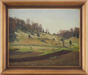 von VOLKMANN Hans Richard 1860-1927,Landskap,1918,Uppsala Auction SE 2023-03-14