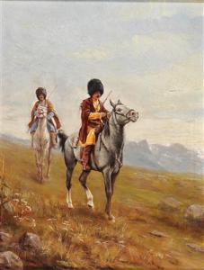 von WAHL Alexander Amandus 1839-1903,Two Caucasian riders,Palais Dorotheum AT 2016-02-22