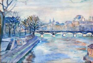 von WELDEN Leo 1899-1967,Pont des arts,1929,Schmidt Kunstauktionen Dresden DE 2021-06-19