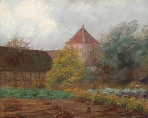 von WILDENRADT Johan Peter,Fall landscape from Hald Hovedgaard,1885,Bruun Rasmussen 2024-01-15