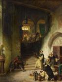 von WILLE August 1829-1887,Im Klosterkeller,1864,Van Ham DE 2013-05-17