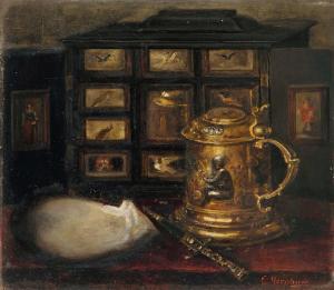VON WOHL GRAF CONSTANTIN 1800-1800,Stillleben mit vergoldetem Silberhump,Scheublein Art & Auktionen 2009-06-19