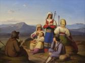 von ZIMMERMANN Clemens,Landleute aus der Umgebung Roms
 auf der Pilgerfah,1864,Neumeister 2005-02-24