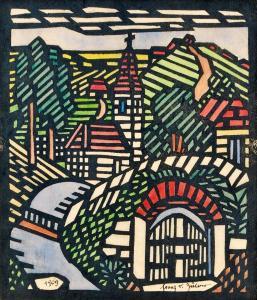 VON ZULOW Franz 1883-1963,Stadtansicht,1909,im Kinsky Auktionshaus AT 2011-11-08