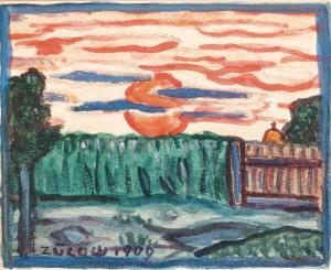 VON ZULOW Franz 1883-1963,Sunset,1909,Palais Dorotheum AT 2024-03-14