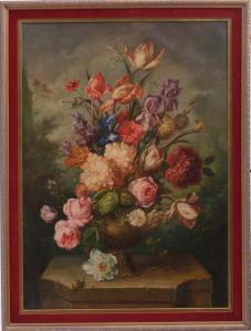 VONCK Jacobus,Still Life with Flowers and Snail,Stair Galleries US 2011-11-04