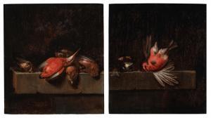 VONCK Jan 1631-1710,Still life with a kingfisher; Still life with a ma,Sotheby's GB 2023-01-27