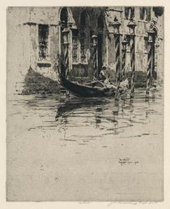 VONDROUS Jan Charles 1884-1974,Venezia,1914,Swann Galleries US 2010-10-27