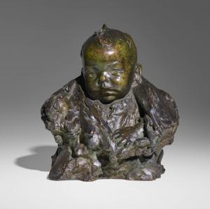 VONNOH Bessie Potter 1872-1955,Bust of Baby,1901,Rago Arts and Auction Center US 2023-11-10
