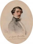VOROBIEV Alexander 1851,Portrait of A. Loris-Melikov,1851,Christie's GB 2009-10-12