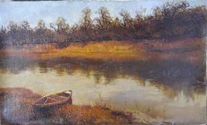 voronin valery,TheRiverbank, oil on canvas, 29cm x 49cm, signed, ,Lots Road Auctions GB 2008-10-19