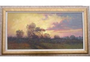 VORONOV Valeri 1900-2000,Sunset over the field,Lots Road Auctions GB 2018-03-11