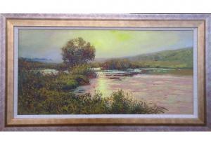 VORONOV Valeri 1900-2000,Sunset over the River,Lots Road Auctions GB 2017-11-12