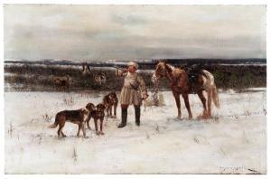 VOROSHILOV Sergei Semenovich 1865-1911,A Winter Hunt,Palais Dorotheum AT 2022-12-12