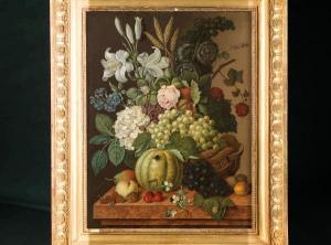 VOS Jan,NATURE MORTE DE FLEURS ET DE FRUITS,1812,Kohn FR 2019-10-23